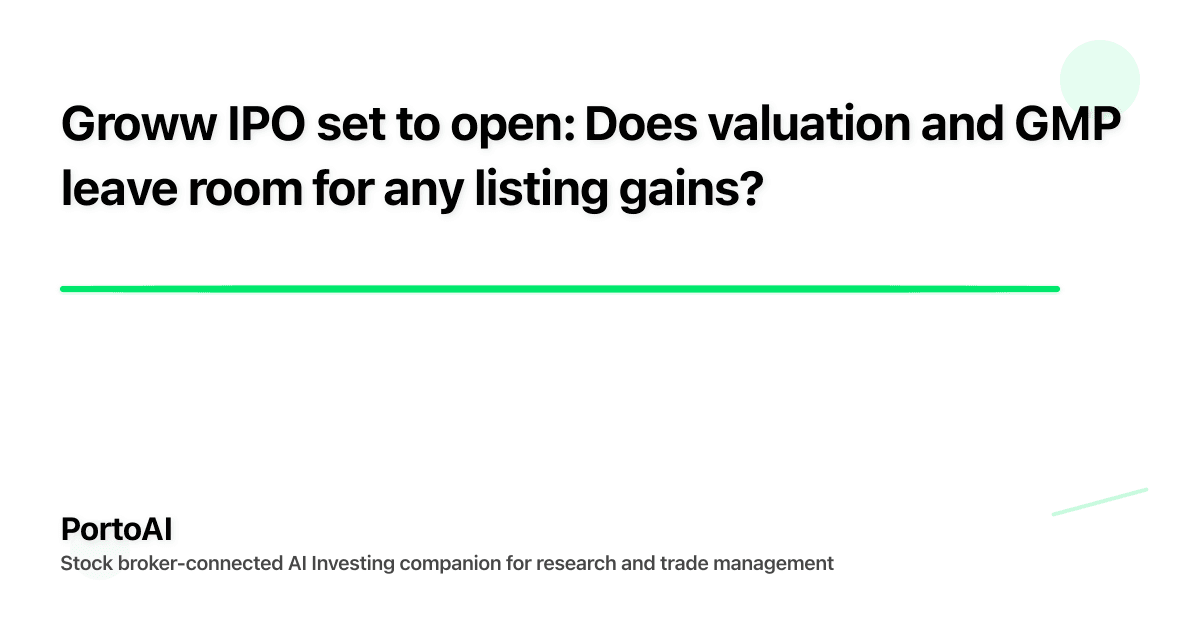 Groww IPO set to open: Does valuation and GMP leave room for any listing gains?