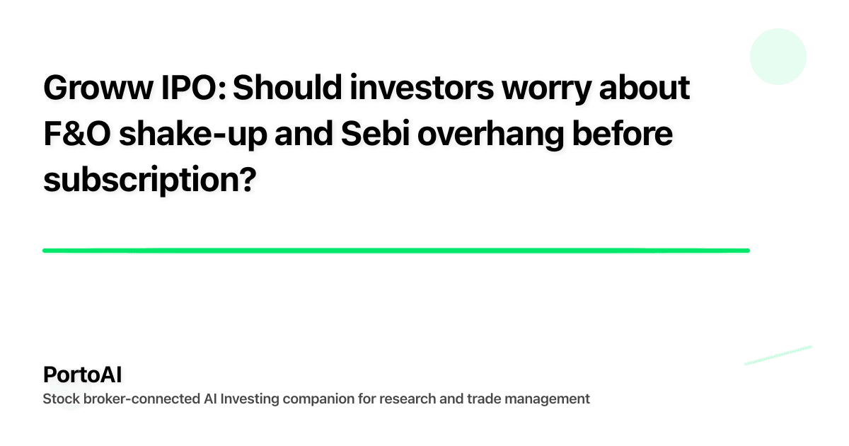 Groww IPO: Should investors worry about F&O shake-up and Sebi overhang before subscription?